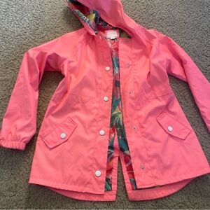 Cat & Jack Coral Hooded Raincoat